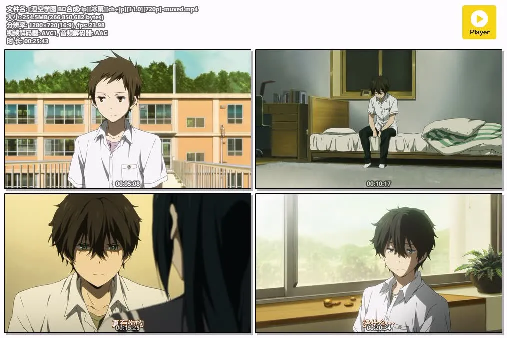 冰菓粤日双语版720P | 全22集中文字幕 | 校园推理动画推荐 4