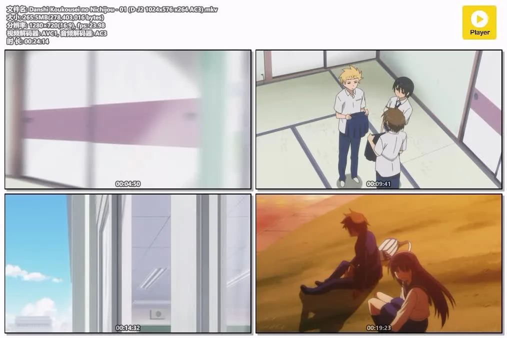 男子高中生的日常 粤日双语版720P | 全12集中文字幕 | 校园搞笑动画推荐 4