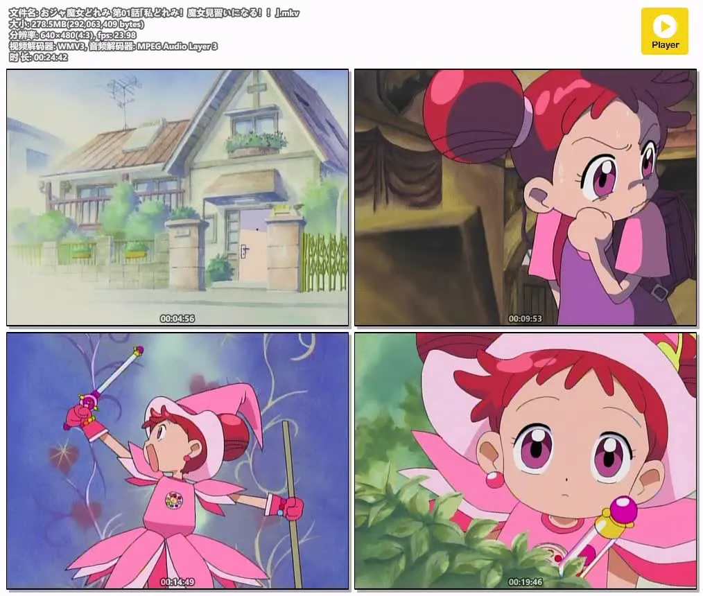 小魔女DOREMI 1-4季+剧场版+OVA粤日双语版 | 480P高清 | 魔法少女动画推荐 4
