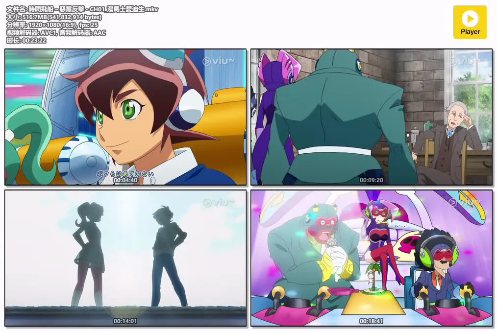 时间飞船恶党反击粤语版全24集 | 1080P高清+中文字幕 | 搞笑科幻穿越动画推荐 4