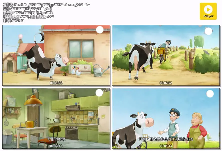 奇趣农庄粤语版全52集 | 1080P高清农场启蒙动画 | 儿童趣味早教推荐 4