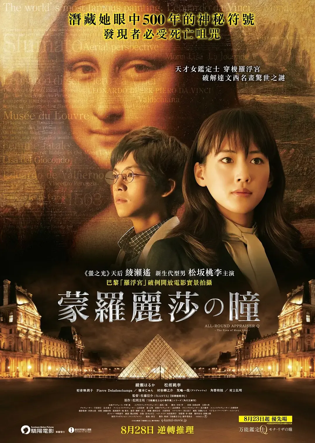 蒙罗丽莎の瞳 粤语版高清720P | 绫濑遥主演悬疑推理电影 | 名画阴谋揭秘 3