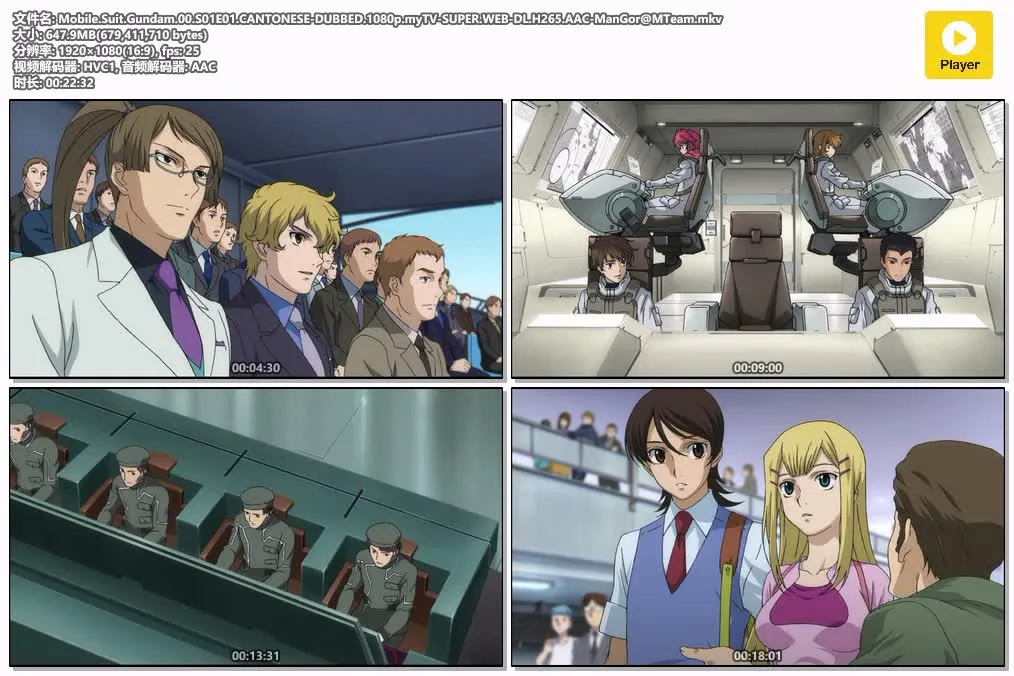 【機動戰士高達00 第一季】(2007) 經典科幻神作 全集高清粤语资源 4