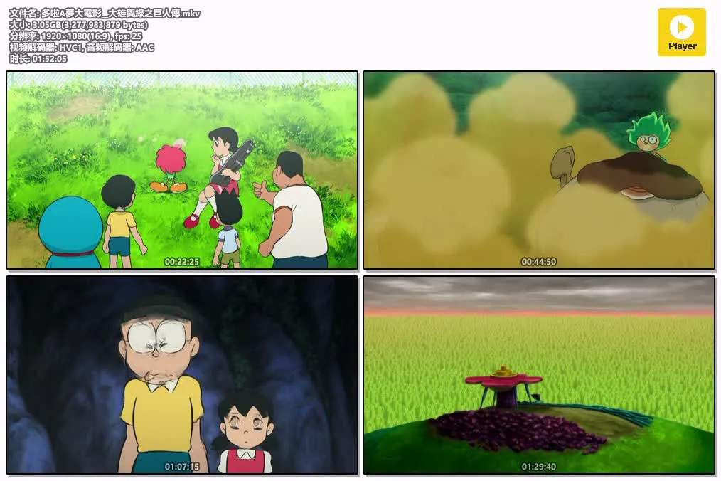 【電影多啦A夢：大雄與綠之巨人傳】(2008) 劇場版動畫 高清粤语资源 4