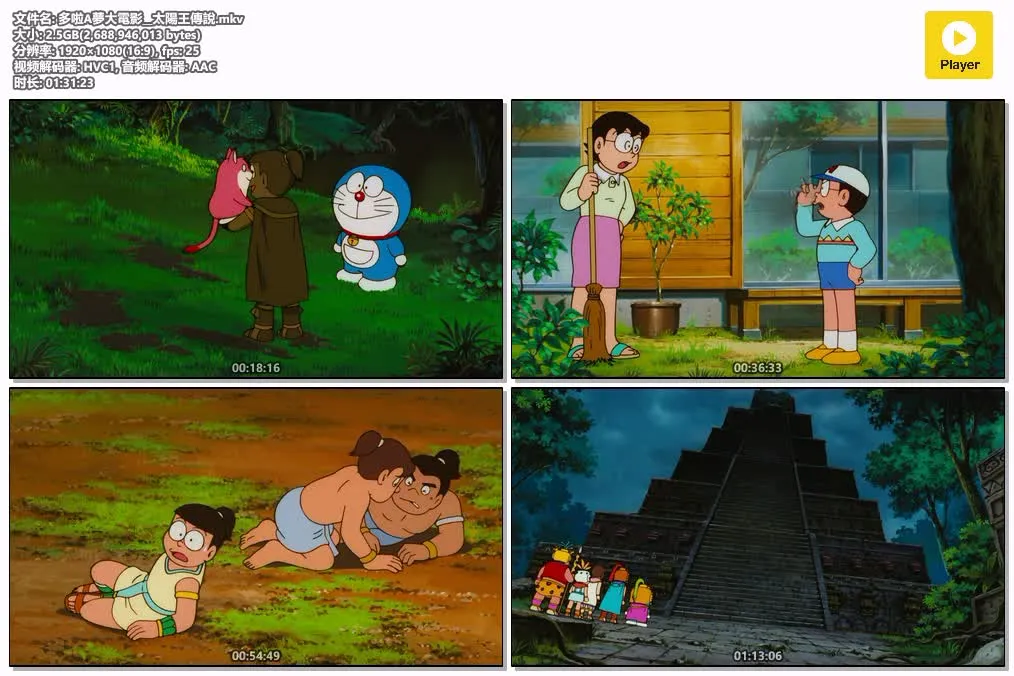 【電影多啦A夢：太陽王傳說】(2000) 經典劇場版 高清粤语资源 4