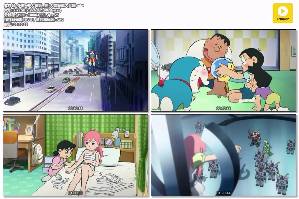 【電影多啦A夢：新·大雄與鐵人兵團】(2011) 經典劇場版 高清粤语资源 4