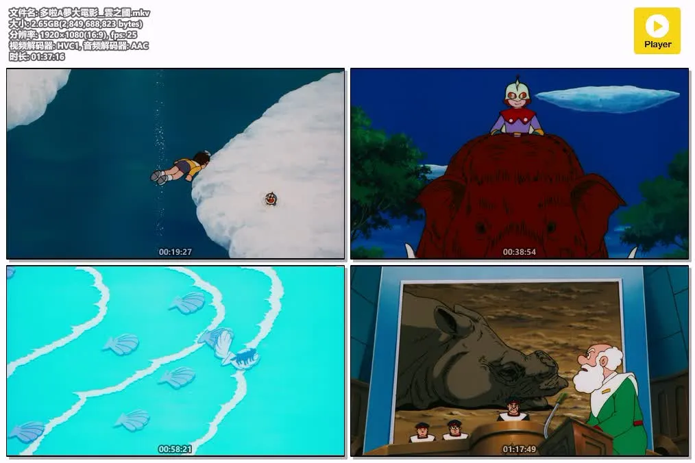 【電影多啦A夢：大雄與雲之王國】(1992) 經典劇場版 高清粤语资源 4