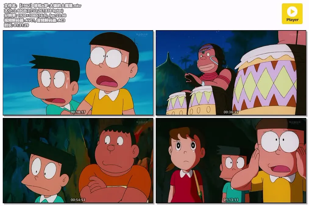 【電影多啦A夢：大雄的大魔境】(1982) 經典劇場版 高清粤语资源 4