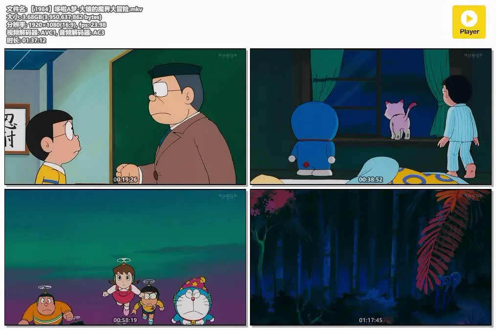 【電影多啦A夢：大雄的魔界大冒險】(1984) 經典劇場版 高清粤语资源 4