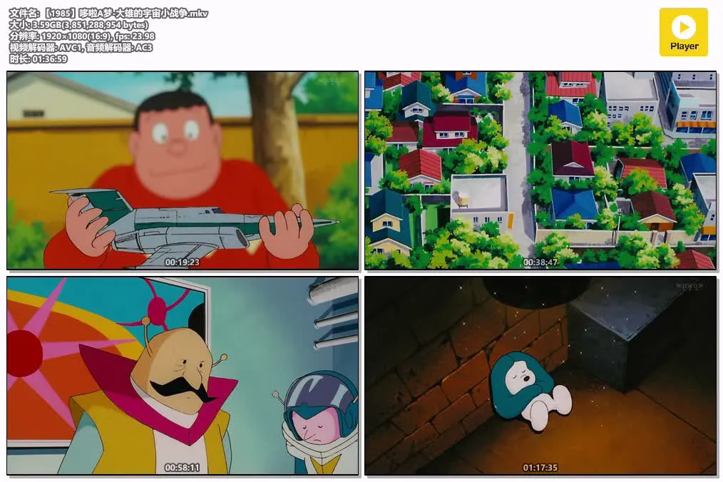 【電影多啦A夢：大雄的宇宙小戰爭】(1985) 經典劇場版 高清粤语资源 4