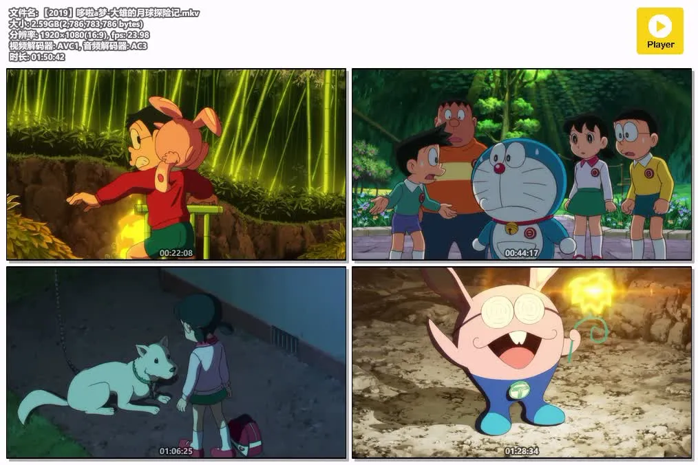 【電影多啦A夢：大雄的月球探險記】(2019) 劇場版動畫 高清粤语资源 4