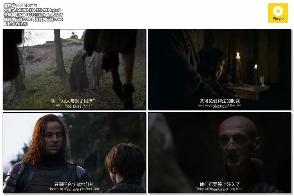 【權力的遊戲 第二季 / Game of Thrones S2】(2012) 粵英雙語 1080P 黑水河之戰 提利昂封神 4