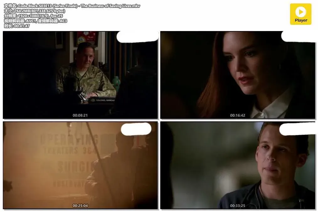 【黑色代碼 第三季 / Code Black S3】(2018) 粵英雙語 1080P 最終季 硬核醫療劇 4