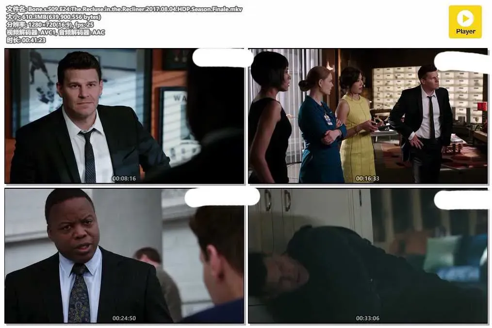 【欲骨查 第九季 / Bones S9】(2013) 粵英雙語 720P 布斯布倫南大婚 鬼魂殺手 4