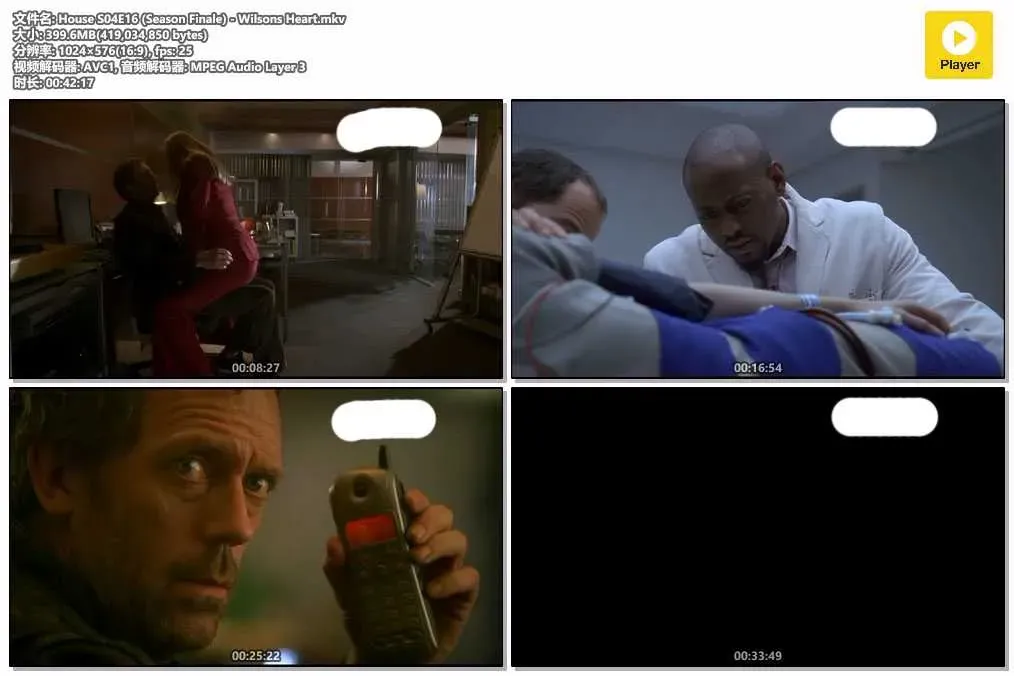 【醫神 第四季 / House M.D. S4】(2007) 粵英雙語 576P 選秀篇 全劇最高分結局 4