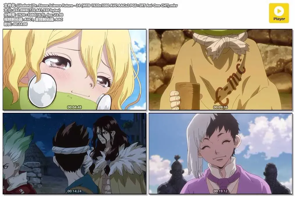 【石纪元 第四季/新石纪 最终季】(2025) 粤日双语 1080P 高清全集下载 Science Future 4