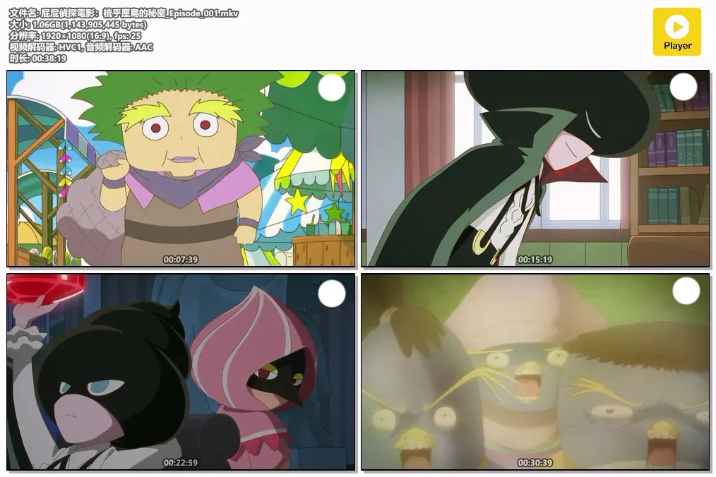 【屁屁侦探：梳乎厘岛的秘密】(2021) 粤日双语 1080P 高清剧场版天空冒险动画下载 2