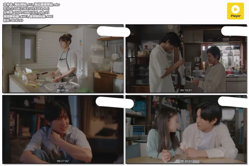 【海的开始 / 目黑莲 有村架纯】(2024) 粤日双语 1080P 蓝光全高清日系顶级催泪家庭剧下载 2