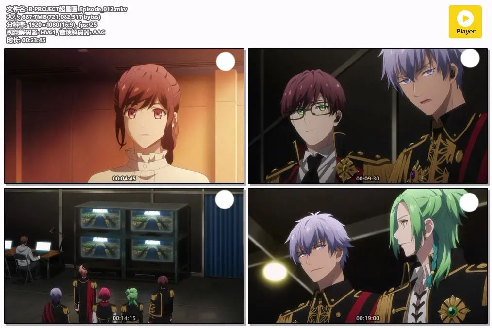 【B-PROJECT 热烈狂爱 / B-PROJECT超星团 全12集】(2023) 粤日双语 1080P 全高清无字幕男性偶像音乐动画下载 2